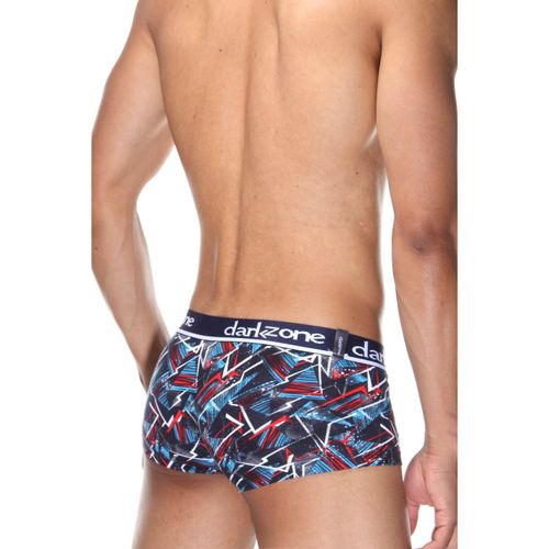 Мужские трусы хипсы темно-синие с принтом DARKZONE DZN3316