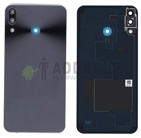 Задняя крышка для Asus ZE620KL (со стеклом камеры) (Blue)