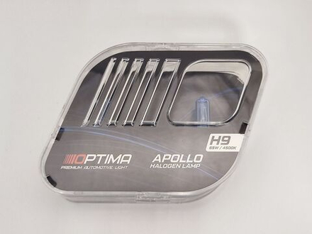 Галогенные лампы Optima Apollo H9 White 4500K, комплект 2 лампы