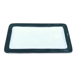 Гастроемкость 1/3 h20 мм фарфор 325*176*20 мм 0,9 л зеленая/белая P.L. Proff Cuisine