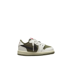 Детские кроссовки Air Jordan 1 Retro Low OG SP x Travis Scott 'Medium Olive' DO5441-200