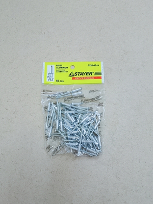 Заклепки Stayer алюмин 4,0*14мм, 50шт.