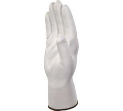 Перчатки полиэстеровые с полиуретановым покрытием VE702P цвет белый Delta Plus VE702P06