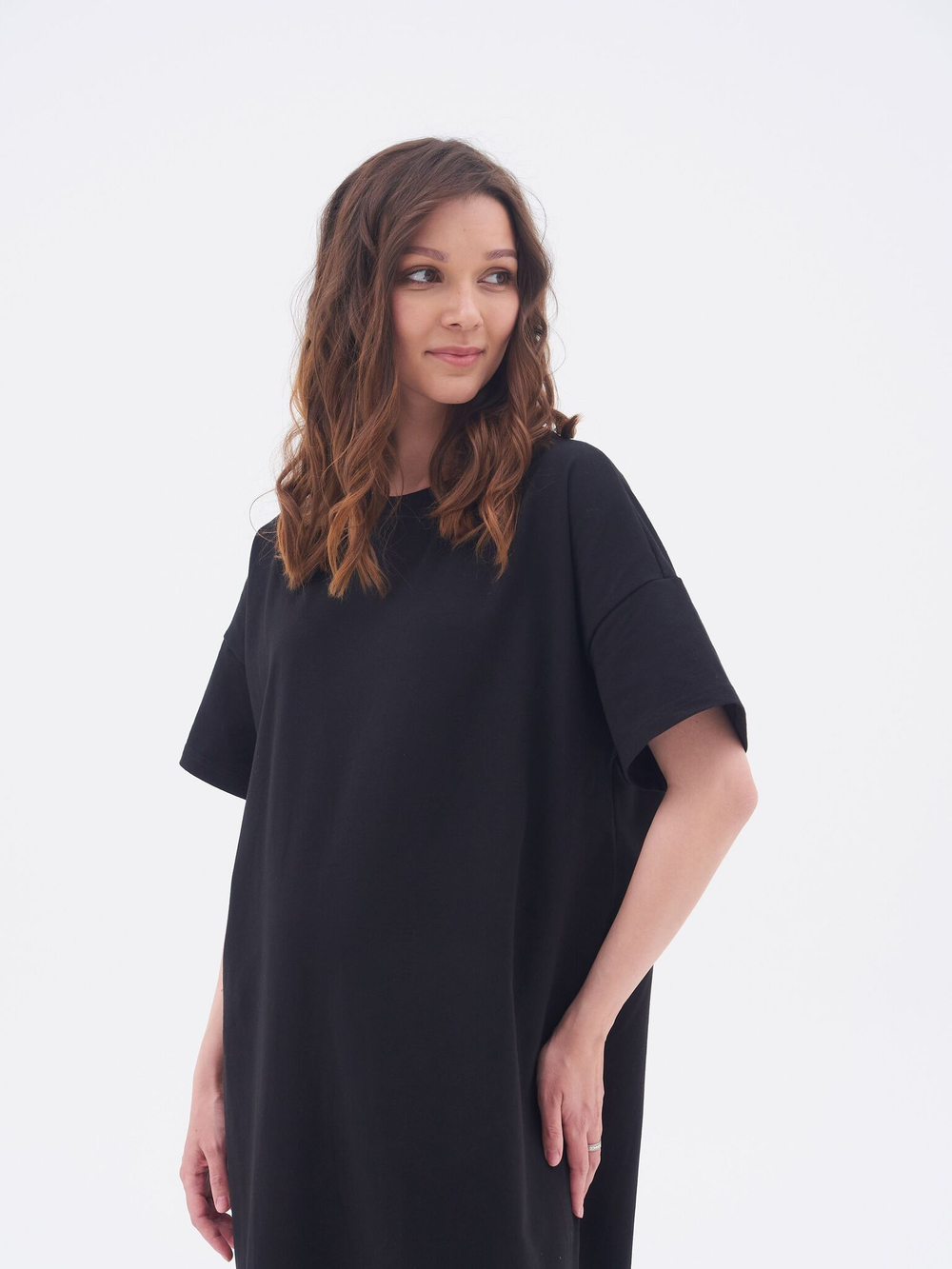 Платье футболка Миди