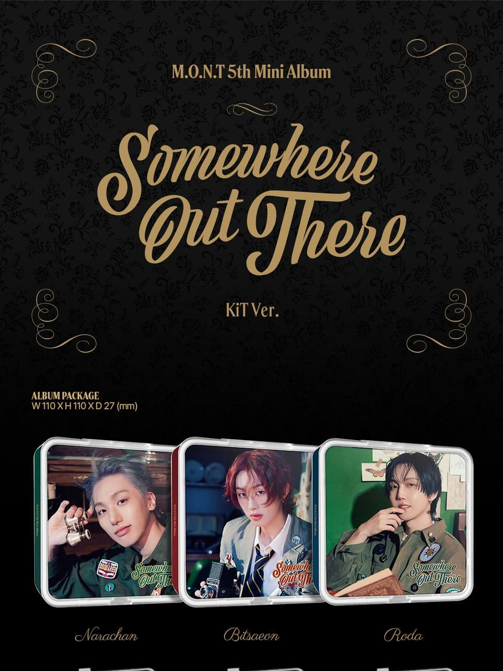 Альбом M.O.N.T - SOMEWHERE OUT THERE 5th Mini Album KiT 3 Version SET