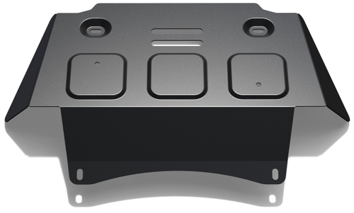 Защита картера Rival для Chevrolet Niva (V - 1.7) 2002-2020/Lada Niva 2123 (V - 1.7) 2020-2021/Lada Niva Travel (V - 1.7) 2021-н.в., сталь 3 мм, с крепежом, штампованная, 222.1021.1