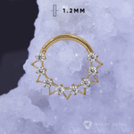 Кликер Ansel Crystal PVD Yellow 1.2мм