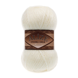 Пряжа Angora Gold Simli, 100 г, 500м, 20%шерcть,75%акрил,5% металлик (цена за 1 шт)