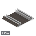 ЭКО Направляющая нижняя двухполозная (1,75 м) венге темный (ПВХ) (AE0488) Aristo (Out)