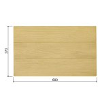 Копинговый камень AquaViva 600х370х70-40, Wood бежевый