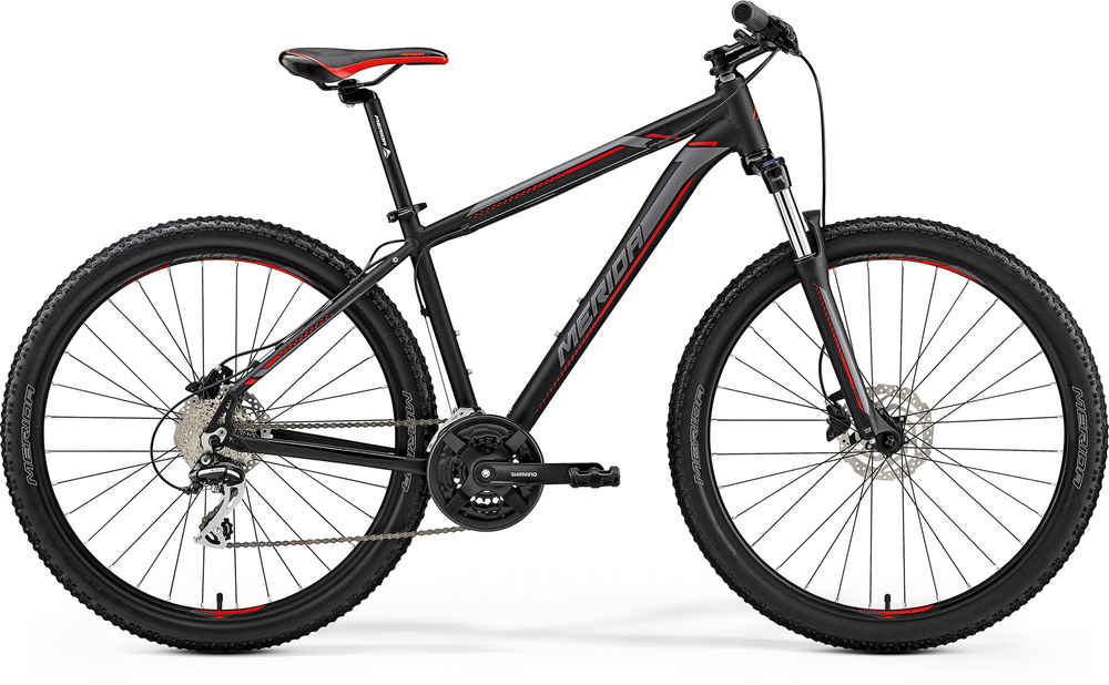 Велосипед '19 Merida Big.Seven 20-D Колесо:27.5" Рама:M(17") MattBlack/Red/Silver (6110793630)