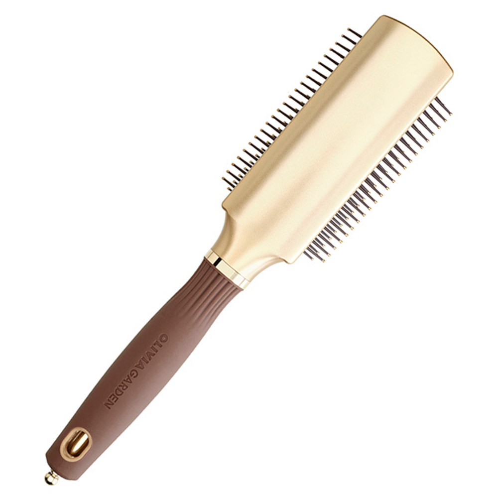 Щетка EXPERT STYLE CONTROL Nylon Bristles Gold&Brown 9 рядов