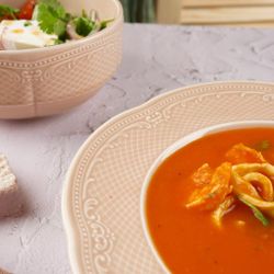 Тарелка глубокая 325 мл d 23,2 см h4 см Aristocrat Peach Tea Noble [6]