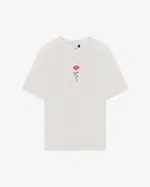 Футболка Гербарий Роза Экрю