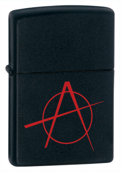 Зажигалка Zippo с покрытием Black Matte, латунь/сталь, чёрная, матовая, 36x12x56 мм