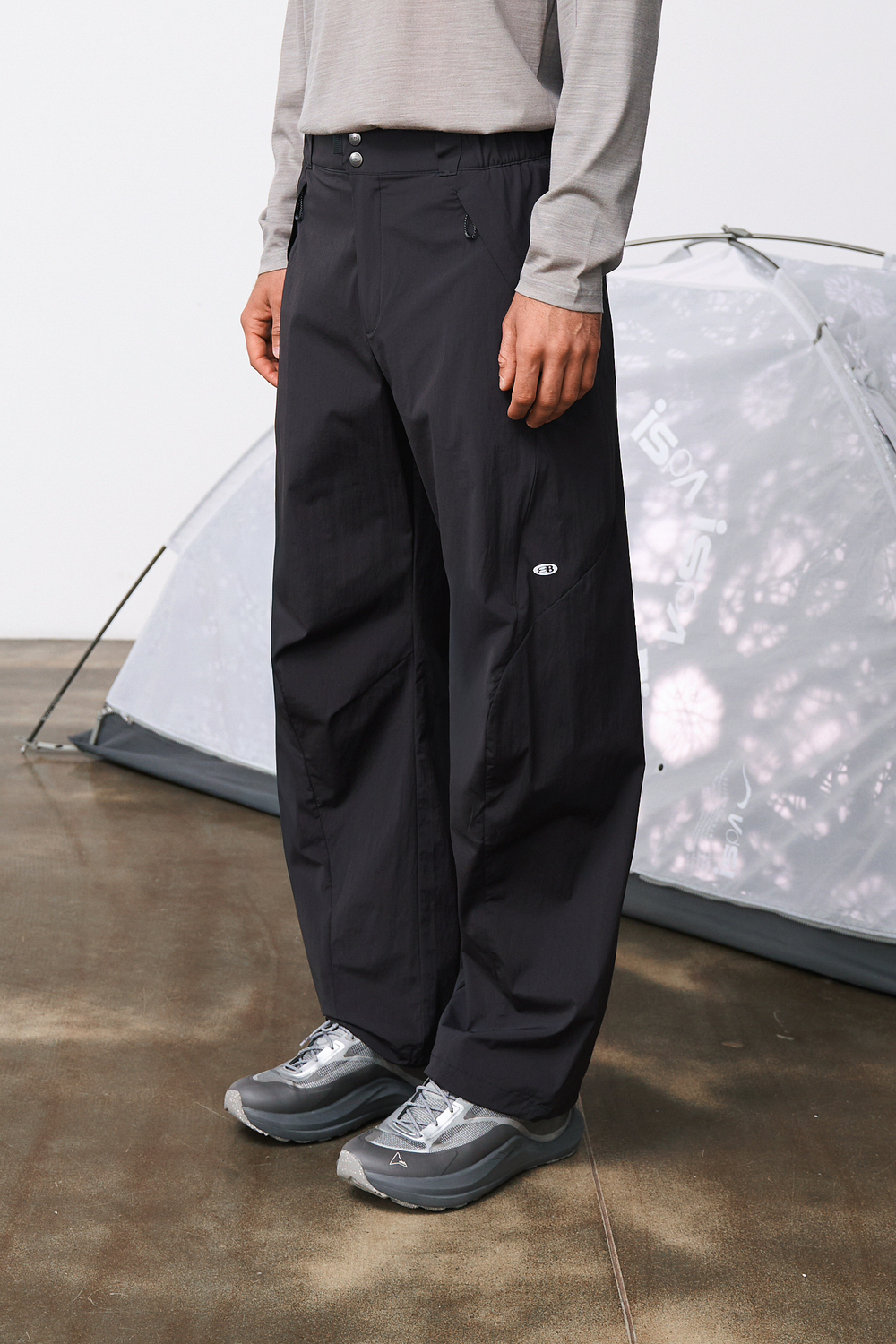 Брюки Nothomme Blue Outdoor Functional Wide-Leg Straight Work Pants "Black Grey"