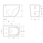 Унитаз BelBagno Sfera-R BB2141CBR/BB2111SC приставной с сиденьем Микролифт