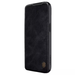 Кожаный чехол-книжка Nillkin Leather Qin Pro c защитой камеры для iPhone 15 Plus