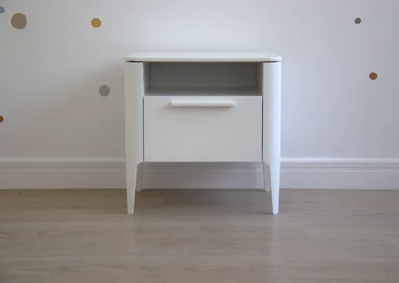 Тумба прикроватная Type 1 полка 1 ящик ширина 50 см (белый)