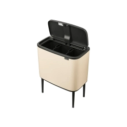 Brabantia Контейнер для мусора Bo Touch 3x11 л бежевый