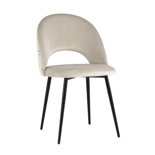 Стул Меган NEW велюр с ромбами бежевый