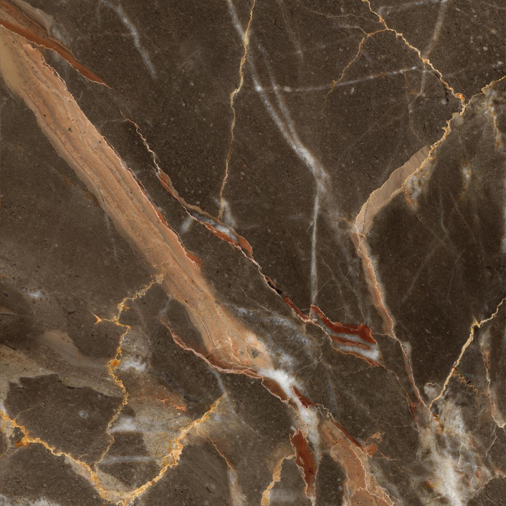 Керамогранит AlpicaGT темно-коричневый 60*60 GT60602011MR