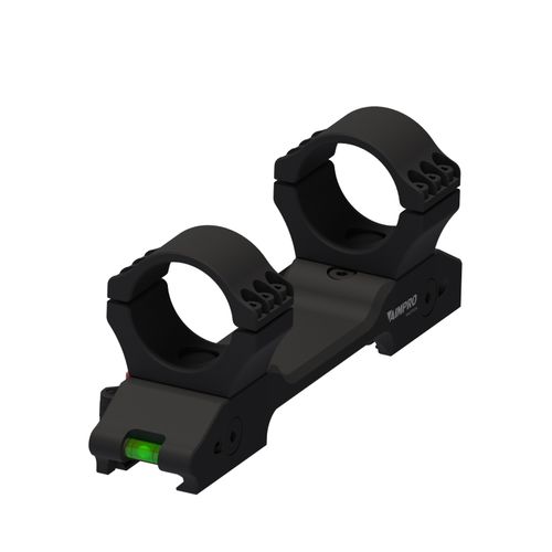 Быстросъёмный моноблочный кронштейн Aimpro на picatinny/weaver D34мм H36мм с уровнем, наклон 20 MOA