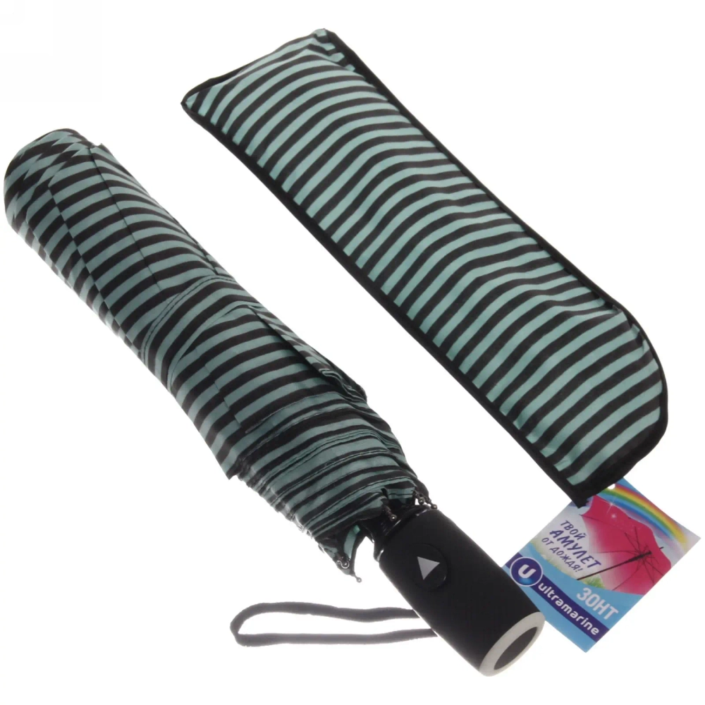 Зонт женский полуавтомат «Ультрамарин - Алента», микс 5 цветов, 8 спиц, d-100см, длина в слож. виде 68см