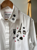 Хлопковая рубашка Karl Lagerfeld, S-M