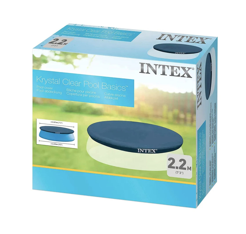 Тент для надувного бассейна Intex 28022, 366 см, защитный чехол-накидка для круглого бассейна Easy Set