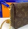 Клатч Louis Vuitton Felicie канва Monogram коричневый