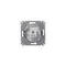 Розетка компьютерная 1-м СП Glossa RJ45 кат.5E механизм бел. SE GSL000181K