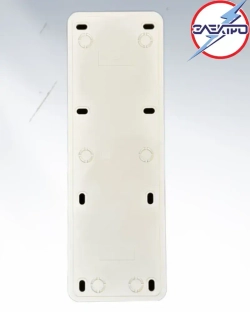 Розетка четверная накладная с заземлением, сосна