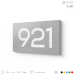 Номер на дверь 921, табличка на дверь для офиса, квартиры, кабинета, аудитории, склада, серая 120х70 мм, Айдентика Технолоджи