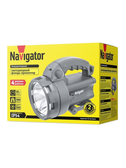 Фонарь-прожектор аккумуляторный 94 963 NPT-SP09-ACCU 1CREE 3Вт + 4LED аккум. 4В 4А.ч. NAVIGATOR 94963