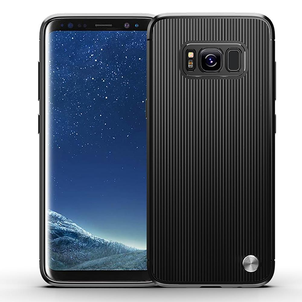 Чехол для Samsung Galaxy S8 Plus цвет Black (черный), серия Bevel от Caseport