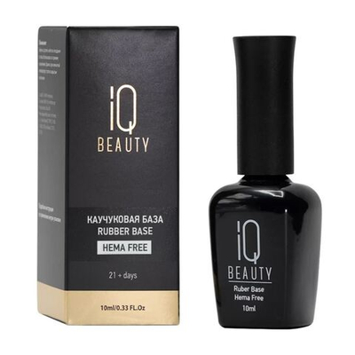 IQ BEAUTY Каучуковое базовое покрытие Rubber Base HEMA FREE 10 мл