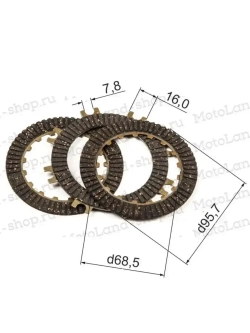 Диски сцепления 50-110см3 для питбайка полуавтомат