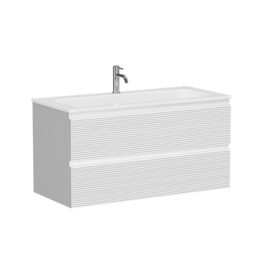 Тумба с раковиной Sancos Folk 100 см FL100W bianco