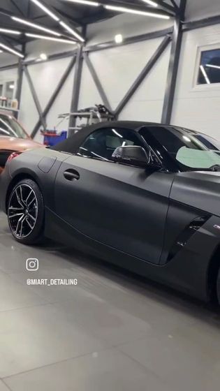 Пленка матовая черная сатин глубокий мат Matte Black Carbins