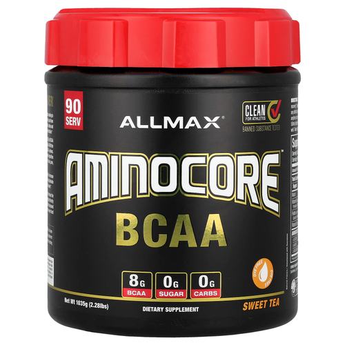 ALLMAX, AMINOCORE™ BCAA, со вкусом сладкого чая, 1035 г (2,28 фунта)