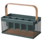 Подставка для столовых приборов IKEA VIMPELFISK (ВЫМПЕЛЬФИСК), Бамбук, Темно-Зеленый