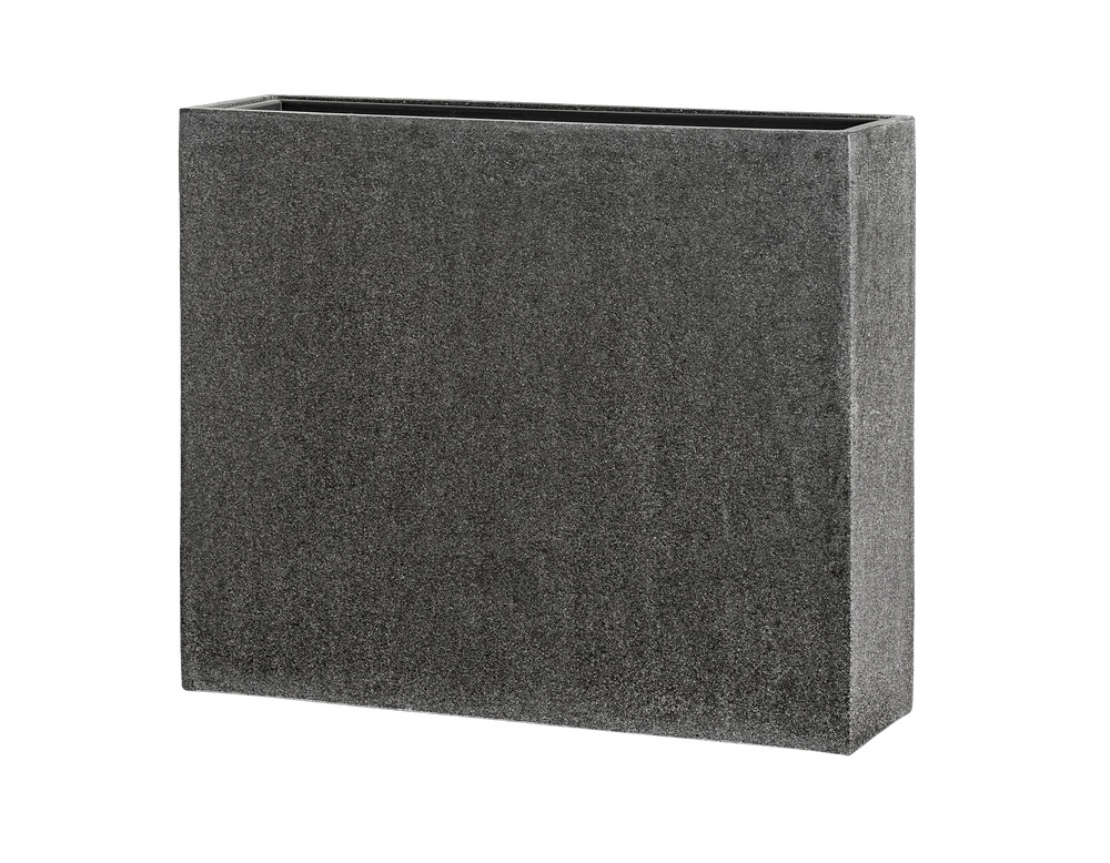 Кашпо TREEZ Effectory - Stone - Высокий Дивайдер - Тёмно-серый камень