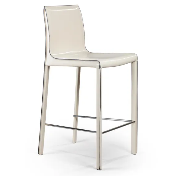Полубарный стул Barrie 65 см бежевая кожа