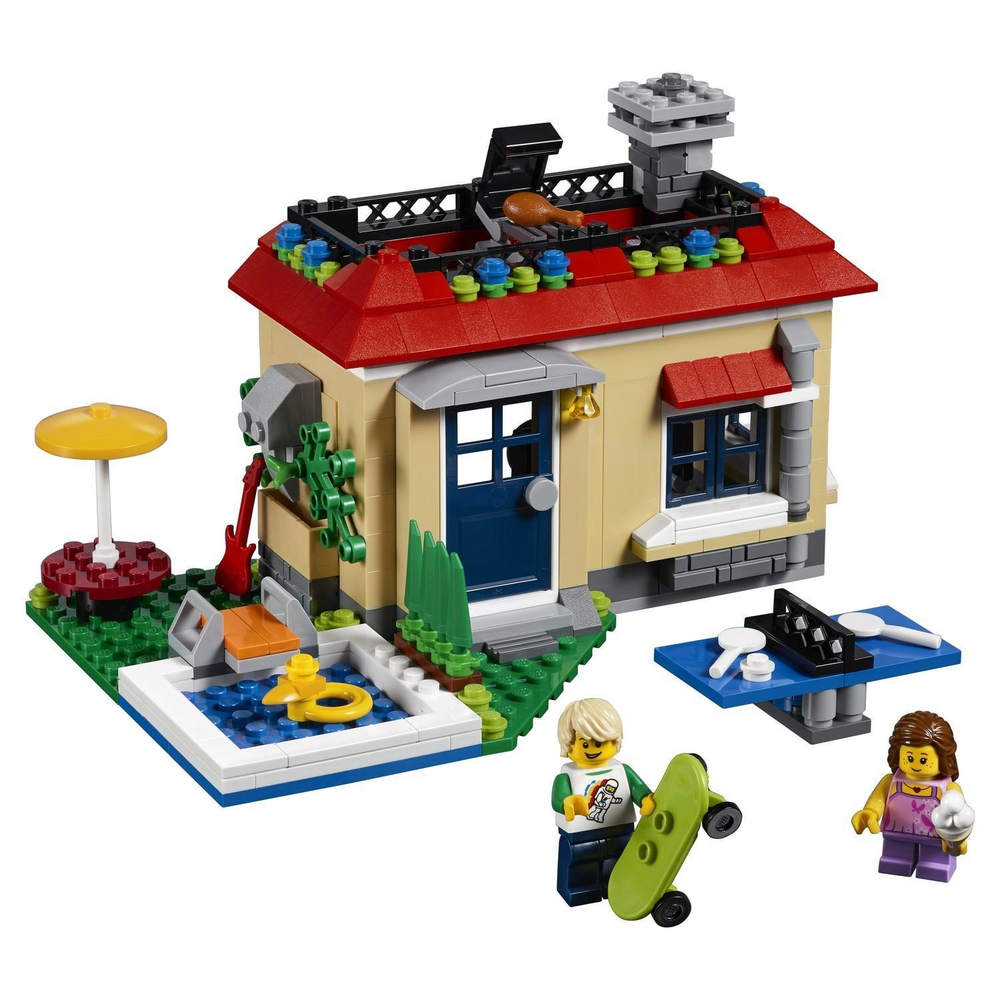 LEGO Creator: Вечеринка у бассейна 31067 — Modular Poolside Holiday — Лего Креатор Создатель