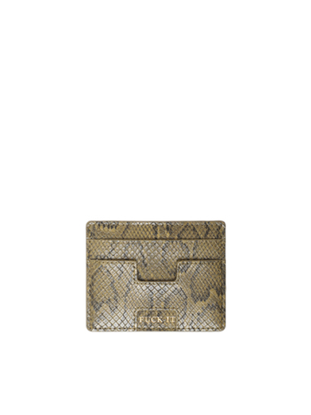 Визитница Fuck It Snakeskin Cardholder