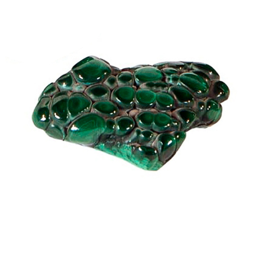 Почковидный малахит (натёки). Малахит, полирование. Конго, Центральная Африка. Середина ХХ в.
