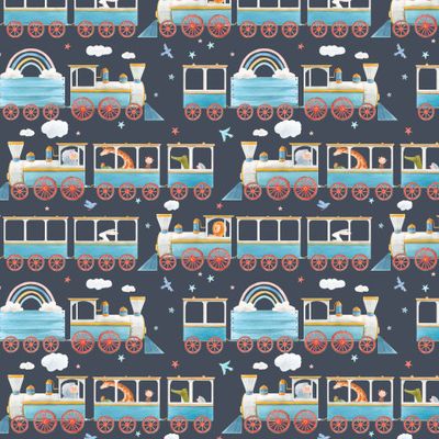 Паровозик (темный фон)