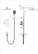 Душевая система встраиваемая WONZON & WOGHAND DIAMOND, Хром (WW-88939011-CR)