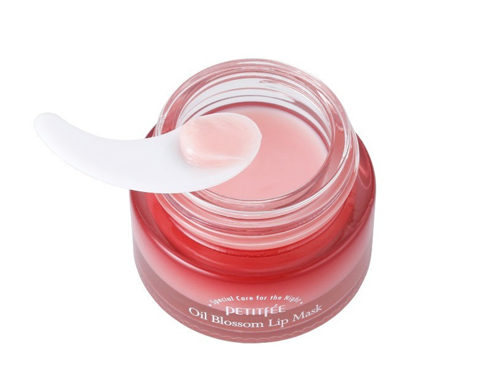 Petitfee Oil Blossom Lip Mask Night Care ночная маска для губ с маслом камелии